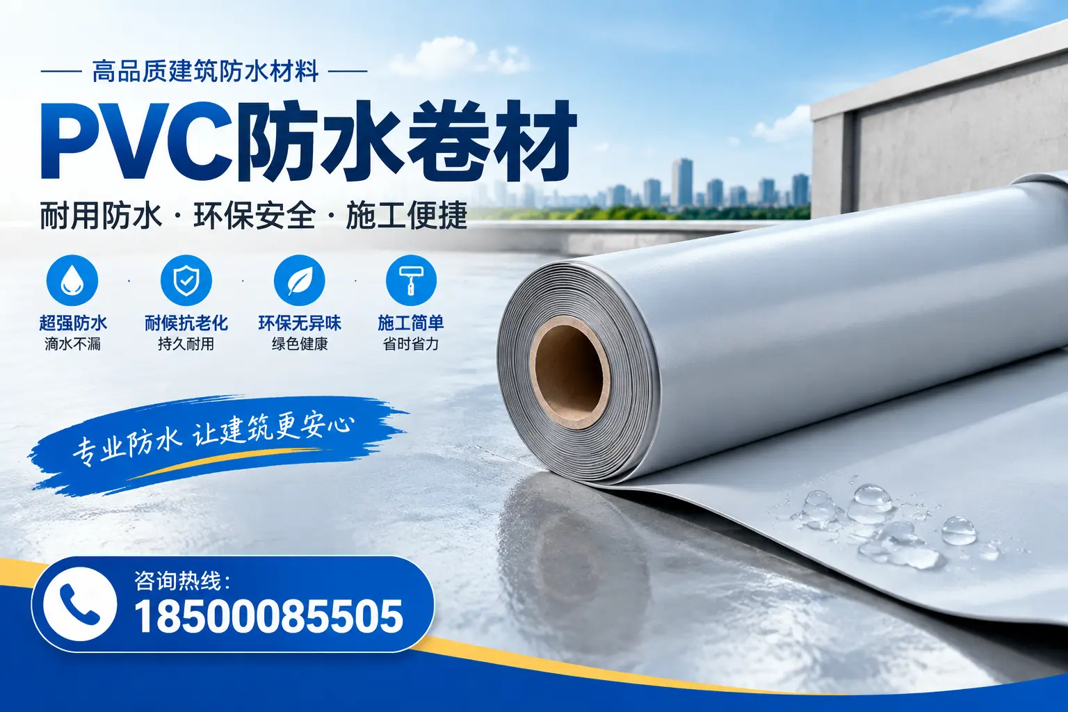PVC防水卷材选型对比:如何做出明智选择?蚌埠指南